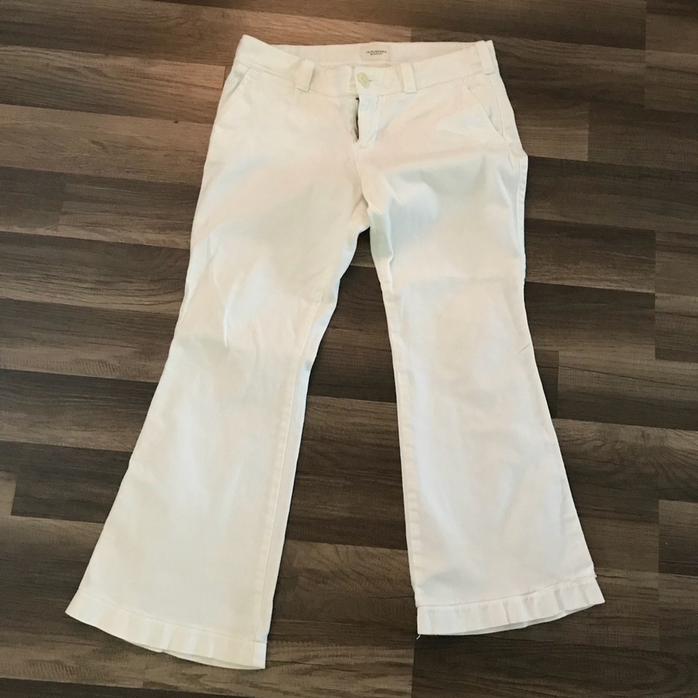 Abercrombie & Fitch White cotton pants size 4s